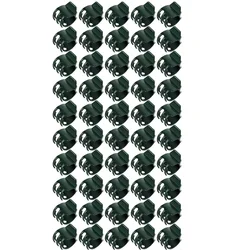 6-Claw Dark Green Plant Support Clips for Orchids and Climbing Vines (50pcs)