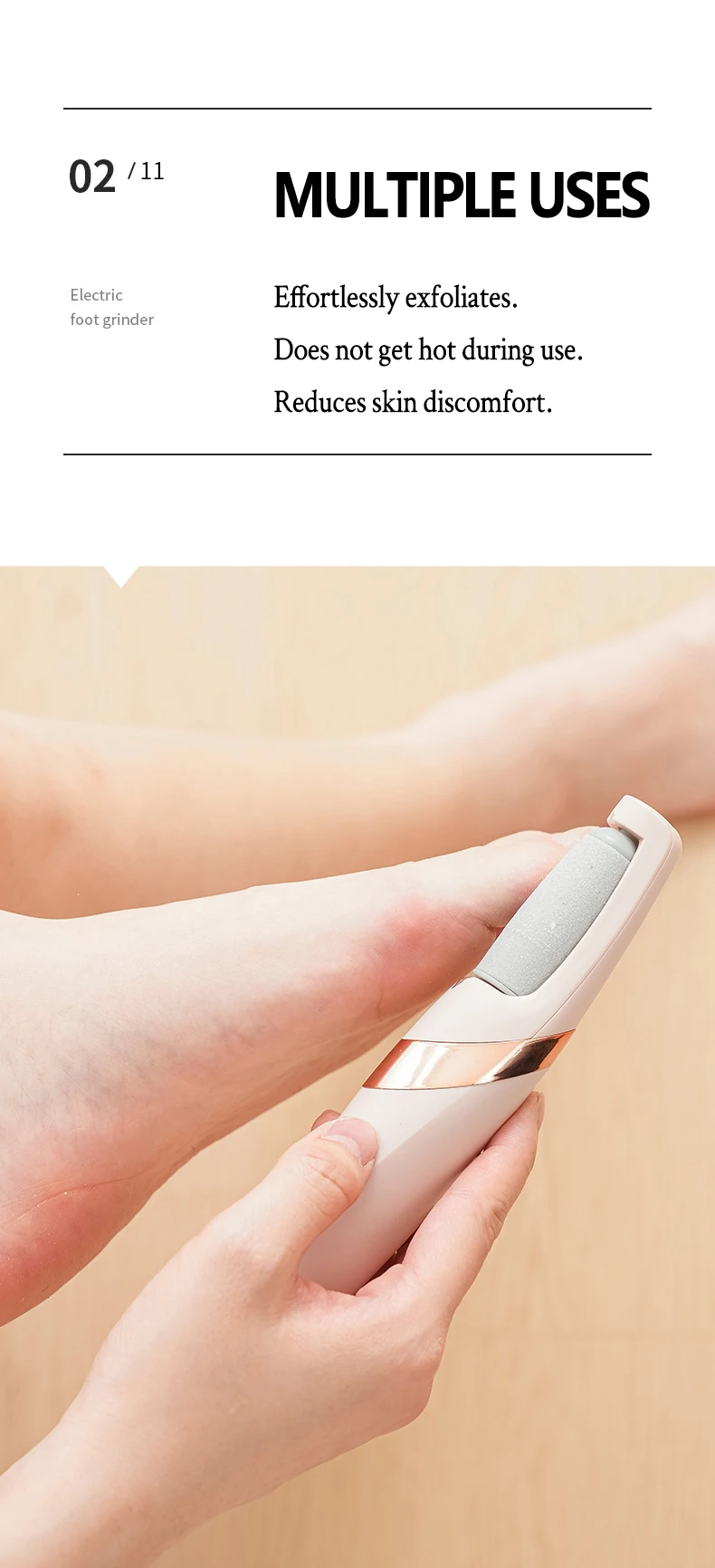 Râpe électrique pour les pieds dissolvant callosités pédicure_voghion.com