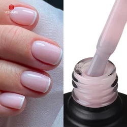 MSHARE Jelly Pink Rubber Base Gel Translucent Camouflage with Shiny Sparkling  UV LED Gel Polish 10ml