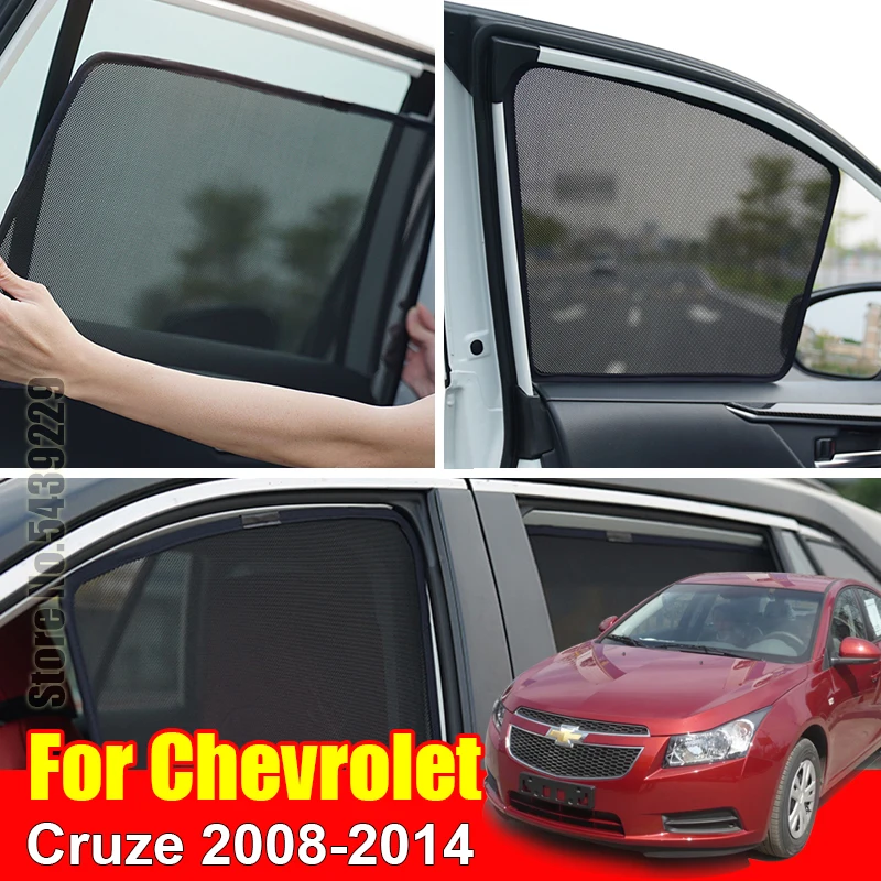

For Chevrolet Cruze 2008-2014 Magnetic Car Sun Visor Accessori Window Cover SunShade Curtain Mesh Shade Blind Custom