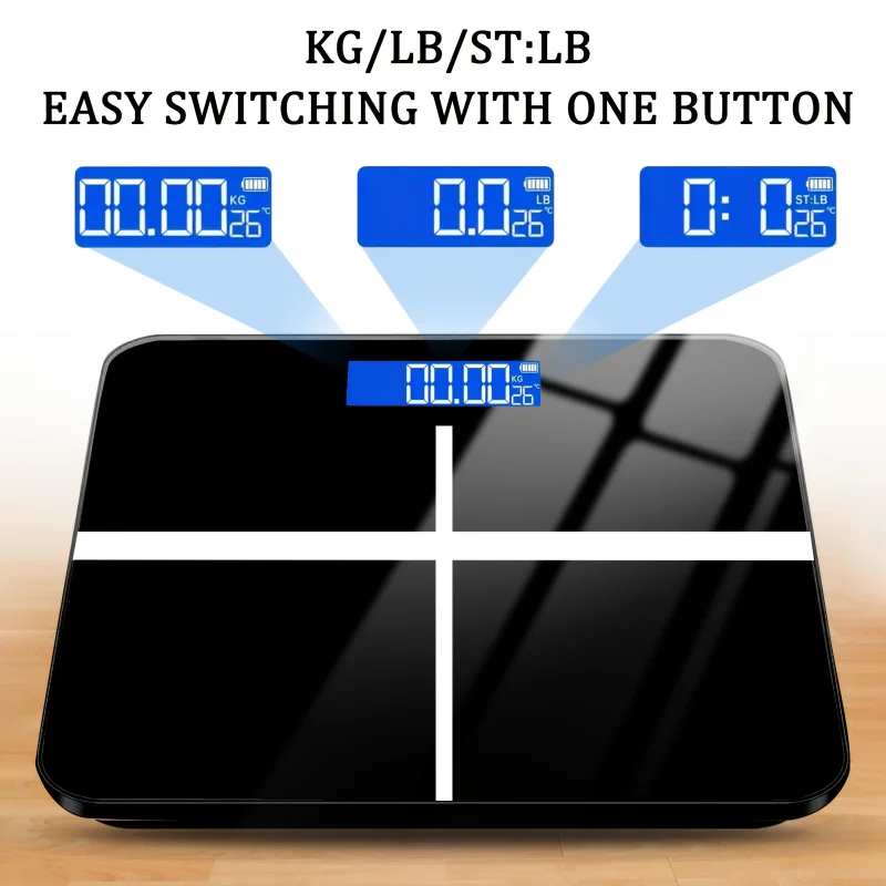 Electronic Scale Bathroom Scale Personal Scale High Precision Weight Scale withLCDHighdefinition display and temperature display