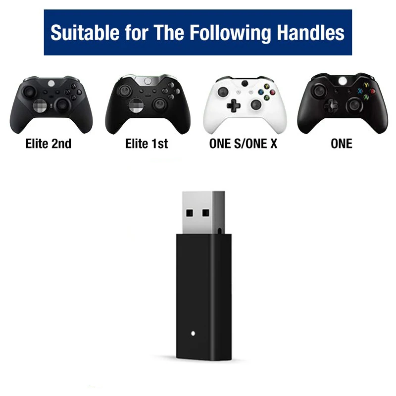 Adattatore Wireless Per Controller Xbox One Ricevitore Usb Windows 10 11 Pc Controller Di Seconda Generazione