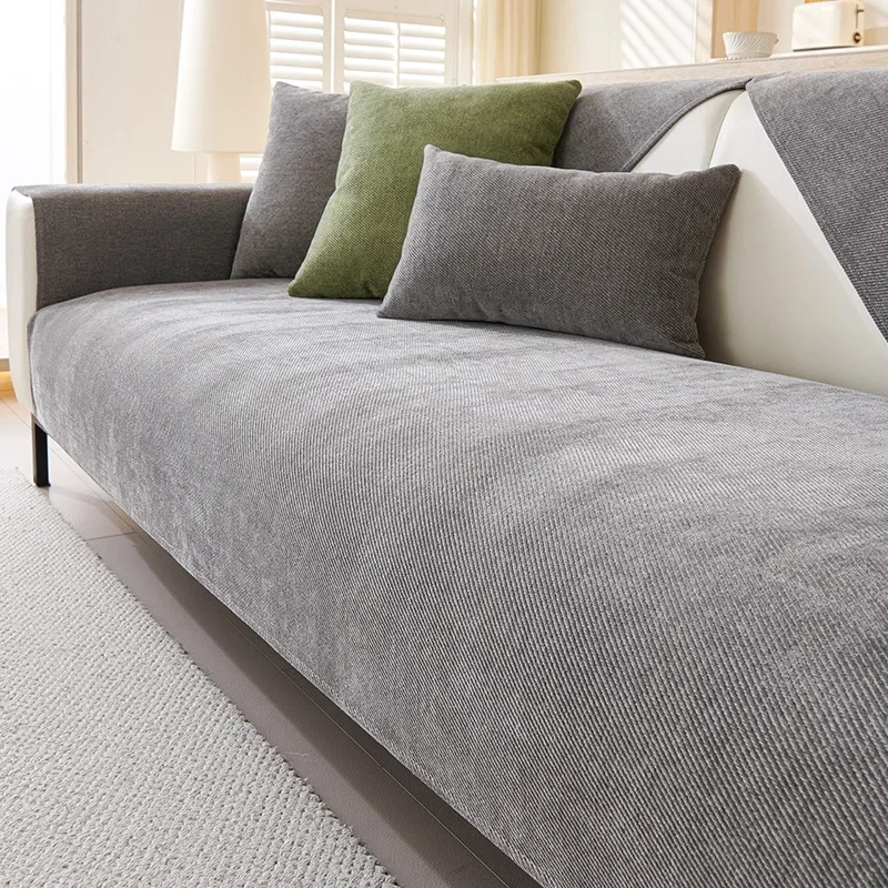 Solid Color Waterproof Chenille Sofa Cushion image 3