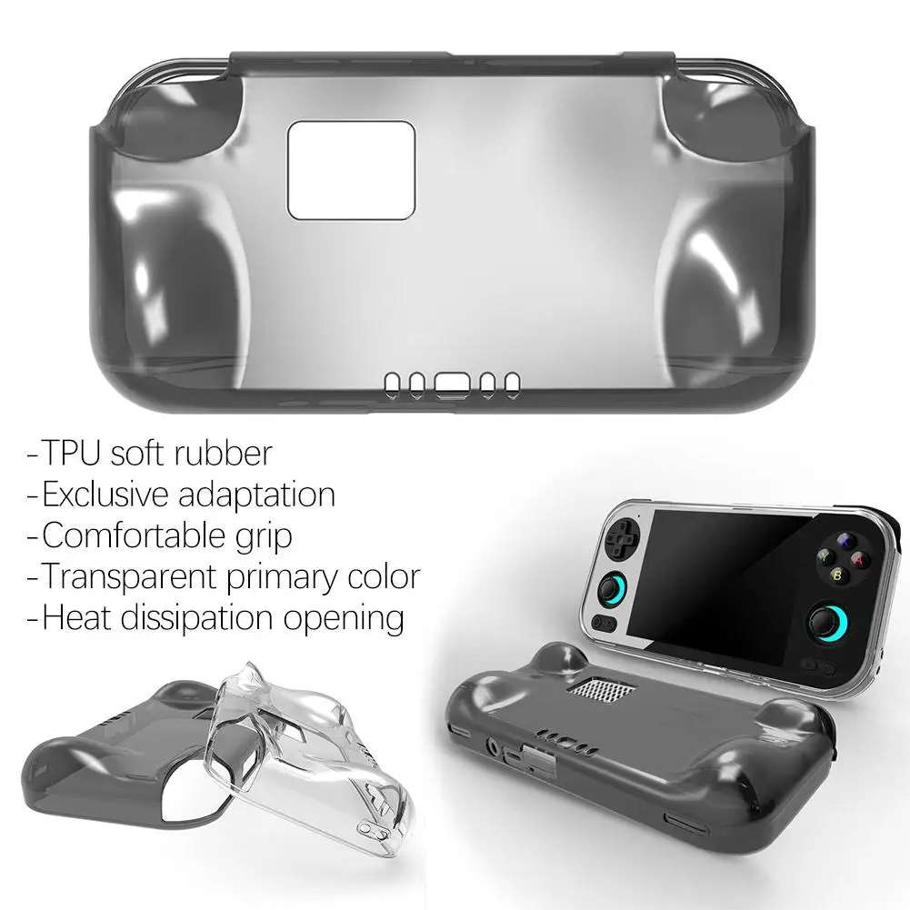 Transparent Shockproof TPU Rubber Protective Case for Handheld Gaming Console