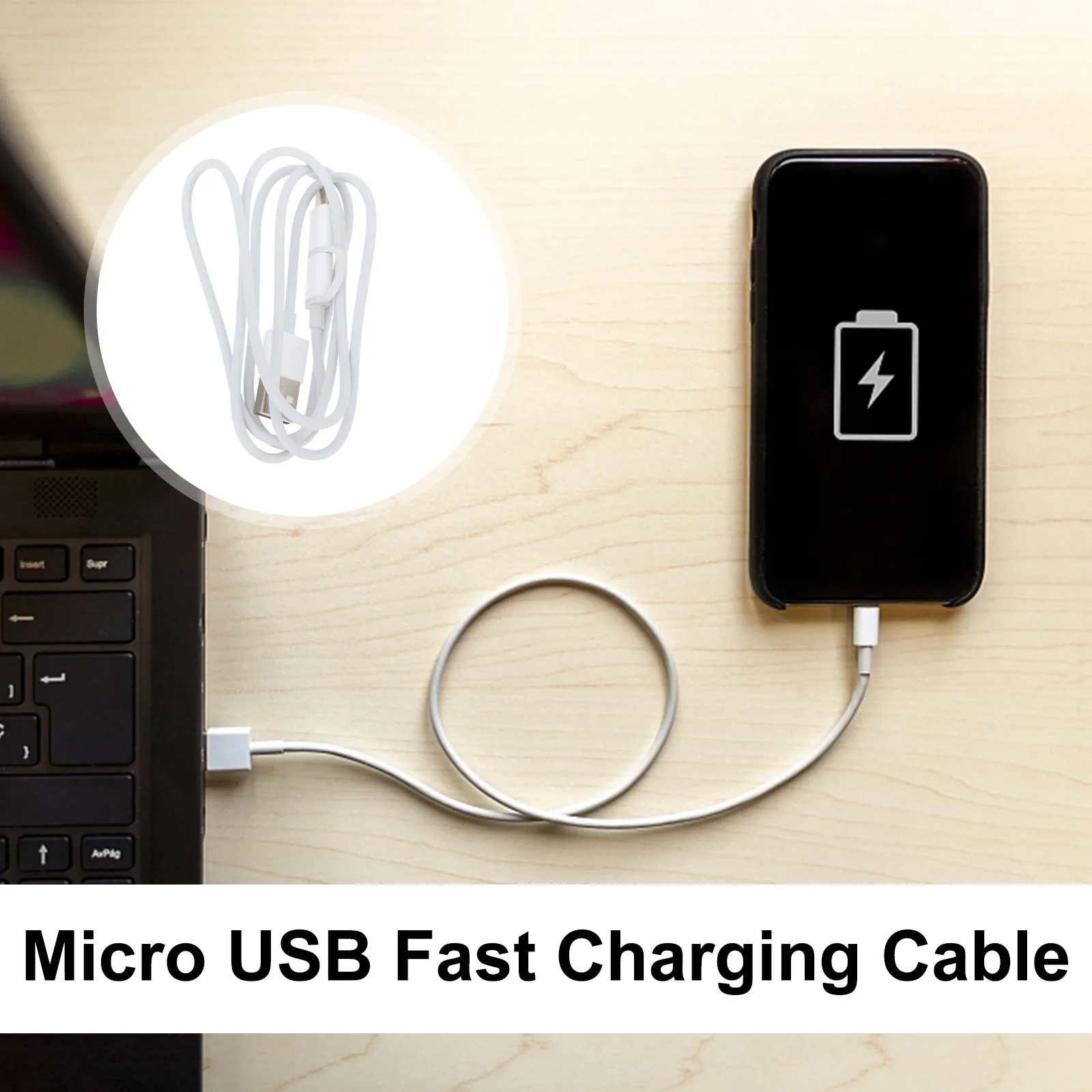 USB Type-C 마이크로 USB 데이터 케이블 고품질 PVC 알루미늄 호일 구리 코어 고속 충전 데이터 동기화 코드 휴대용 다목적