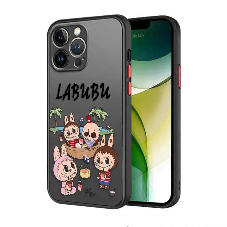  Cartoon Labubu TPU iPhone Case