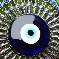 Turkish Blue for Evil Eye Decor Wall Hanging Pendant Amulets Ornament for Key Ring Home Garden for Protection Blessing Lucky Gif 2