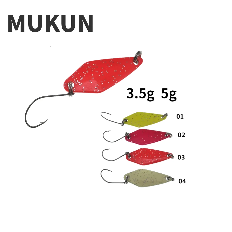 MUKUN35g5gFishingTackleBaitFishingMetalSpoonLureBaitFor