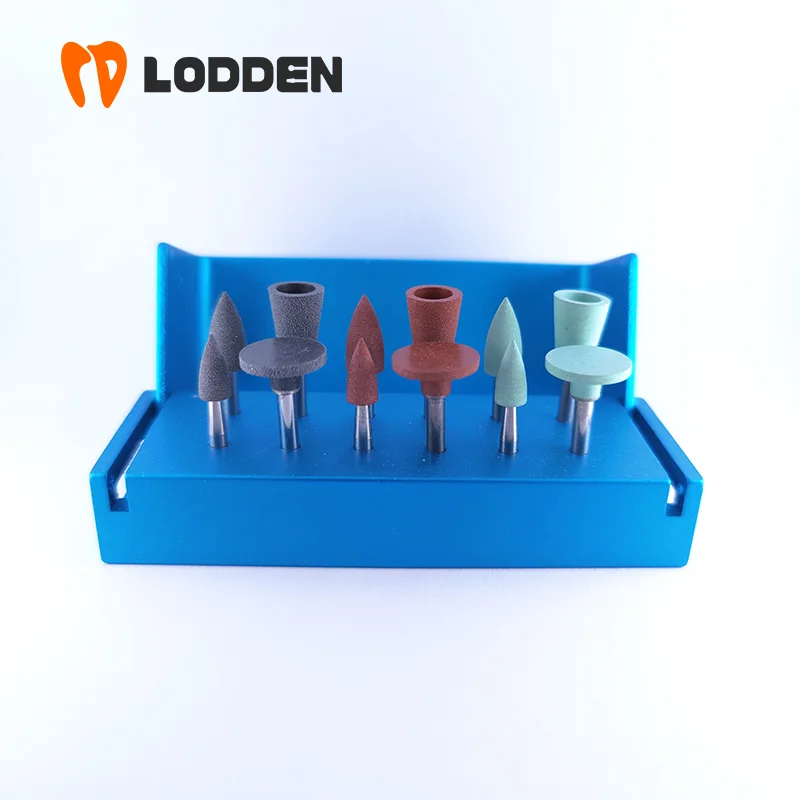 12 Pz/Scatola Lega Di Amalgama Lucidatura Del Metallo Ra Kit 4114A Lucidatrici In Gomma A Bassa Velocità Strumenti Per Amalgama Lucida Liscia, Metallo