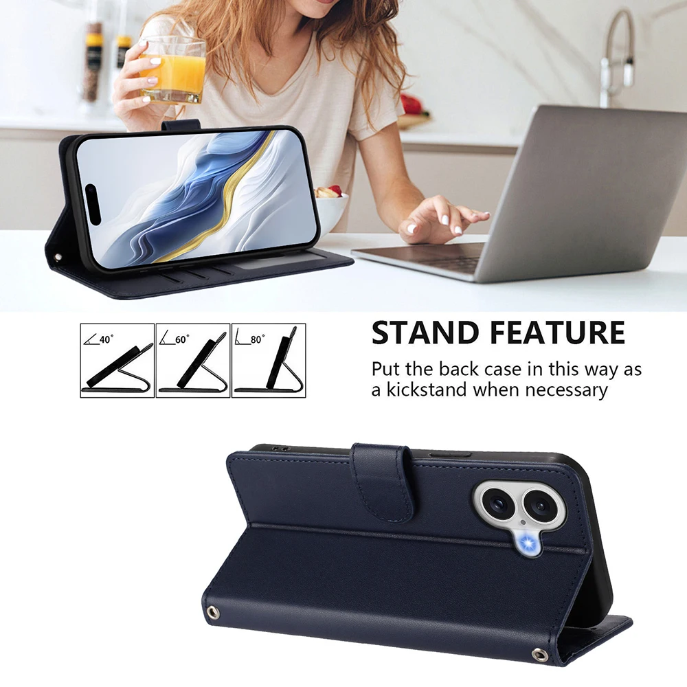Adorable Cat Design Leather Wallet Case with Stand and Card Slot