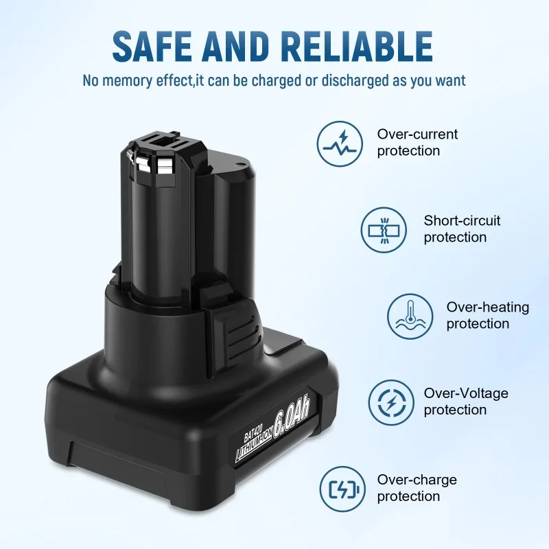 BAT420 for Bosch GSB GSR GSA 10.8V/12V Cordless Tools Battery for BAT411 BAT412
