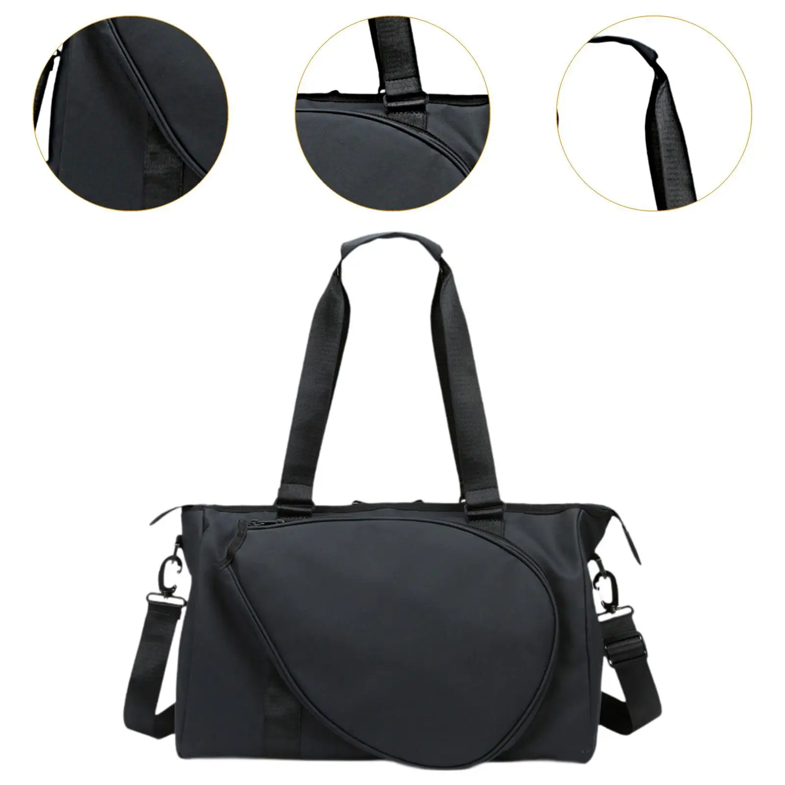 Badminton Racquet Bag with Detachable Shoulder Strap Beginners Carrying Bag Large Capacity Handbag Badminton Racket Shoulder Bag 5