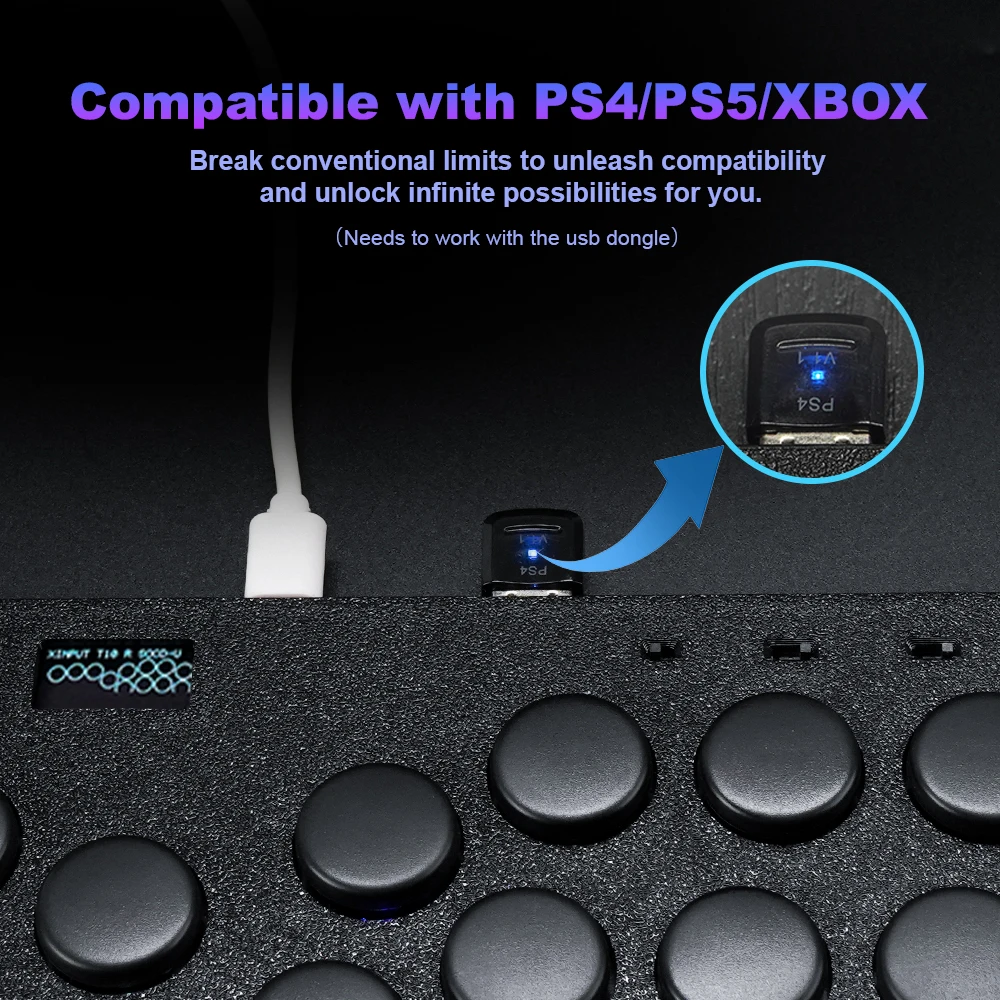 Flatbox-Ultra s stickless Controller,hitbox for p5