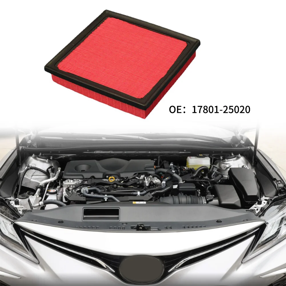 1pc PU+ Filter Fiber Set Engine & Cabin Air Filter 17801-25020 Accessories for Toyota-L4 2.5L GAS Vehicles