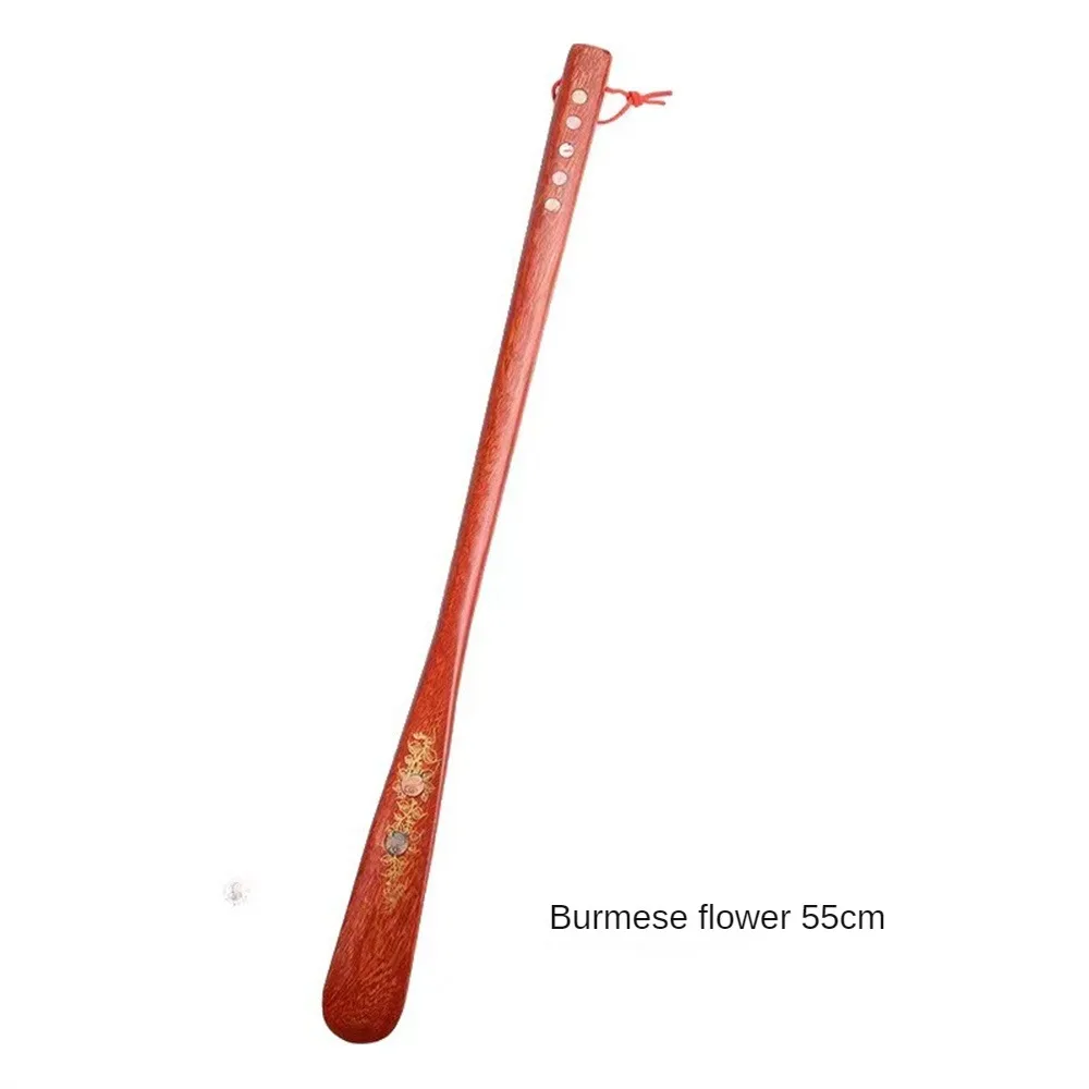 55cm Long Wooden Shoe Horns 22.5inch Shoe Horn Lifter Household Women Men Heel Spoon Helper Lifter Tools Convenience