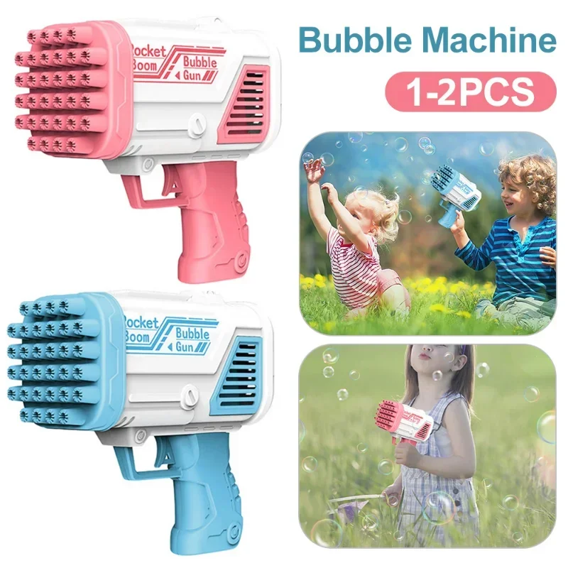 

Bubble Gun Gatling Bazooka Automatic Wedding Party Electric Machine Soap Bubble Blower Maker Children's Birthday Gifts Kids Toys
