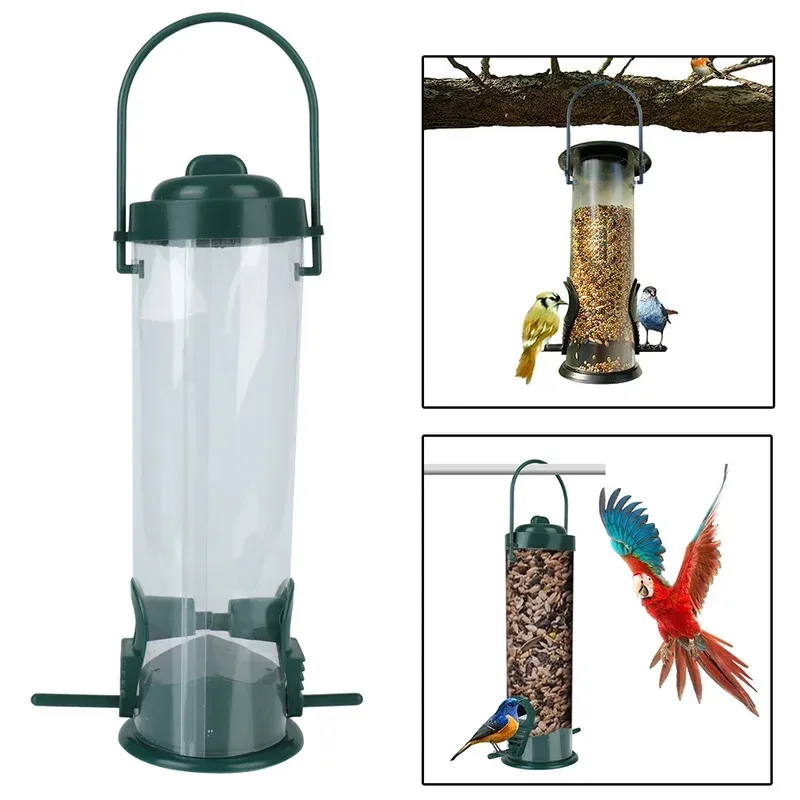 1pcs Pet Supplies Bird Feeder Bird Feeding Tool Outdoor Decoration Garden Paddock Wild Bird Seed Feeder Hanging Bird Tableware