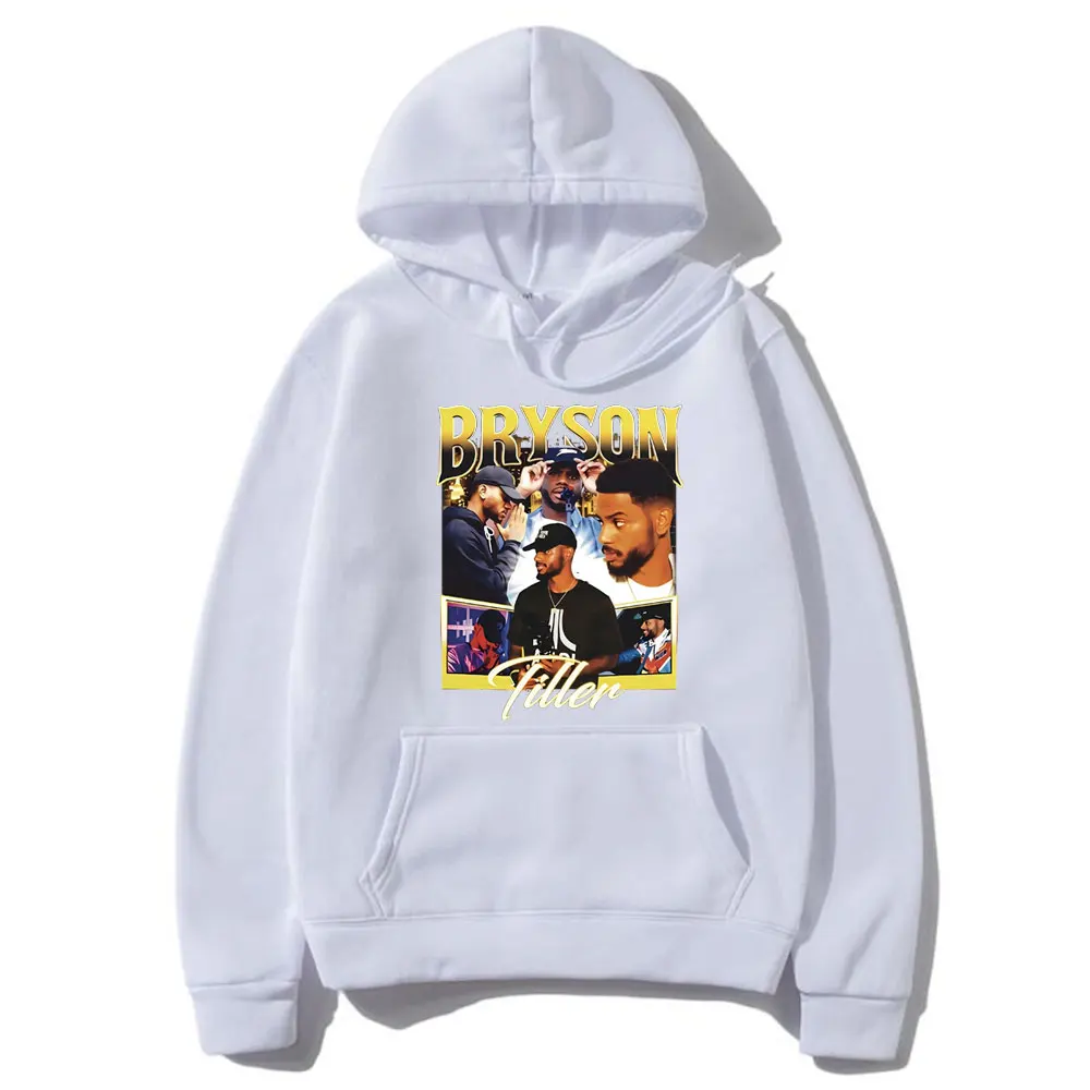 Rapper Bryson Tiller Hip Hop Oversized Hoodie Men's Vintage Pullover Hoodies Men Women Casual Sweatshirt Male Fleece Tracksuit