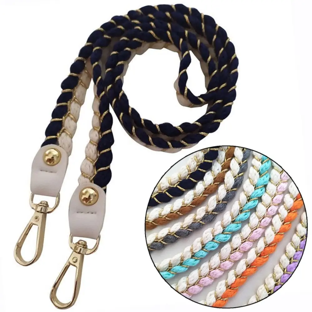 

120cm Handbag Metal Chain Bag Accessories Detachable Durable Cotton Rope Crossbody Bag Strap Shoulder Bag Belts