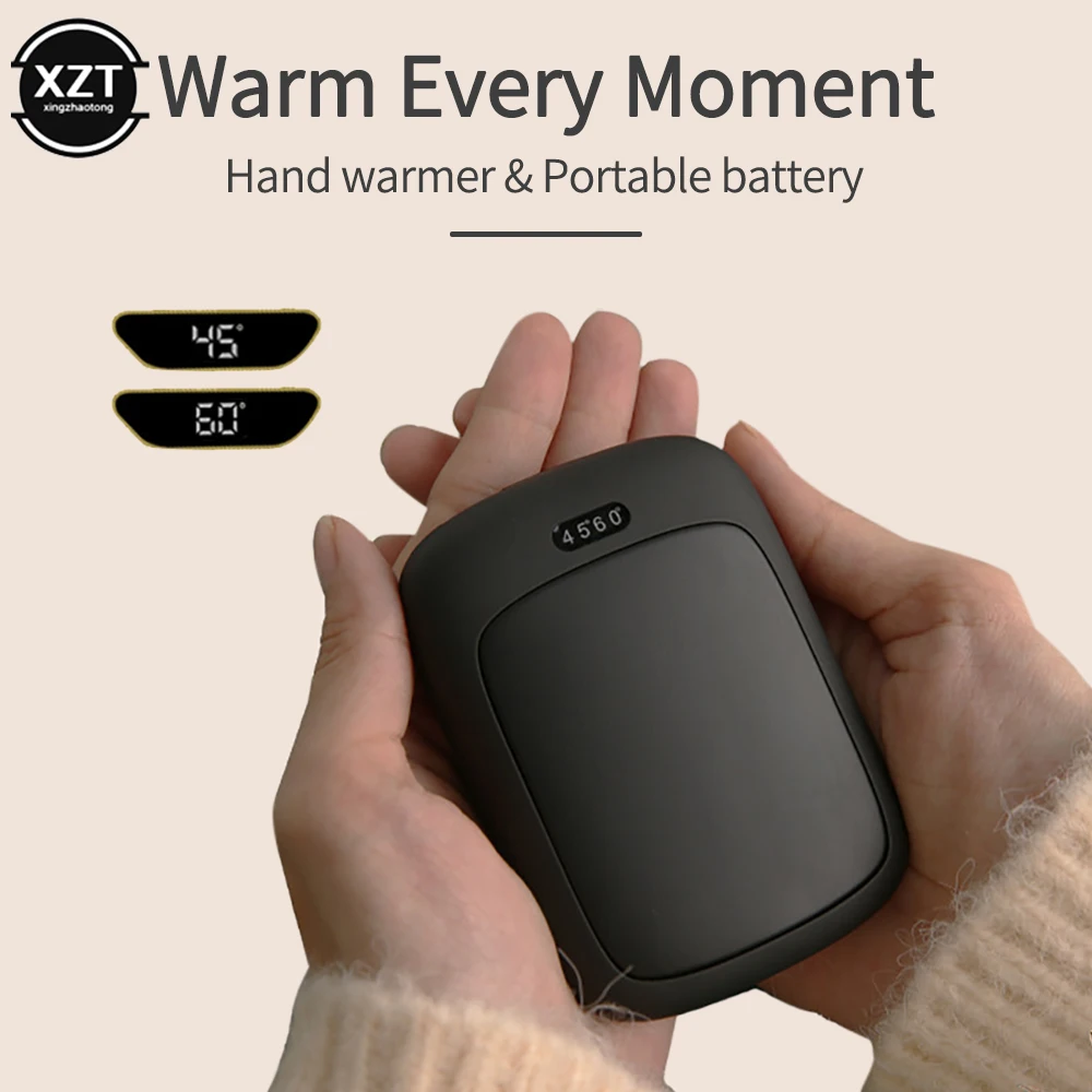 Rechargeable Winter Portable Mini USB Hand Warmer Pocket Mobile Power Hands  Warmer 2400mAh Double-sided Quick Heating Outdoor - AliExpress