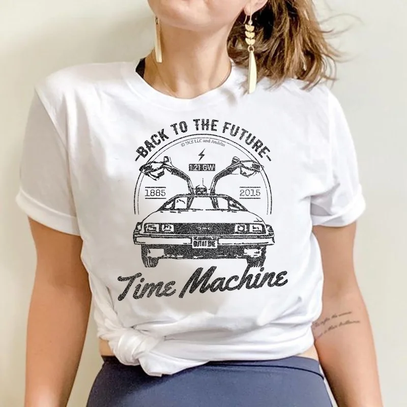 

back to the future tshirt clothes men y2k 2022 manga white t shirt graphic t-shirt t shirt white t shirt manga