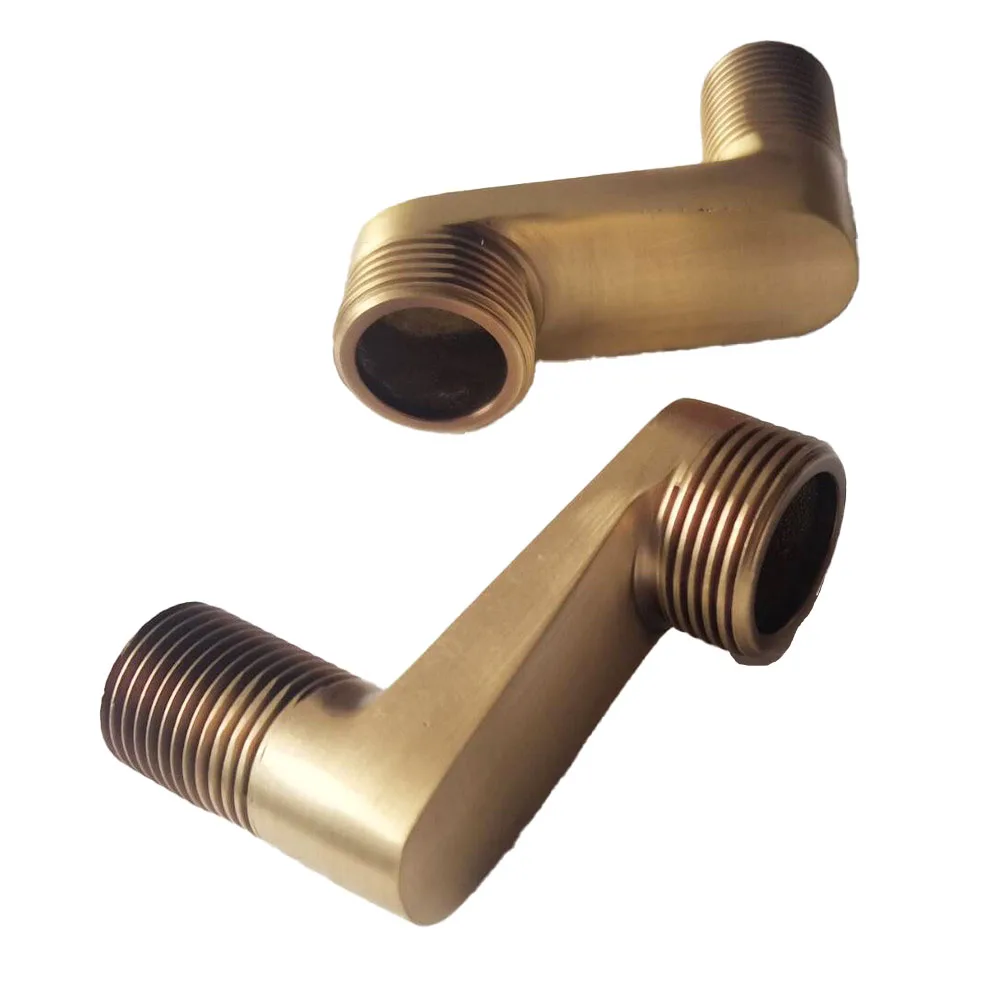 Bathroom Accessory Antique Brass Claw Foot Wall Mounted Bath Tub Rain Shower Faucet Adjustable Adapter Swing Arms ahh300