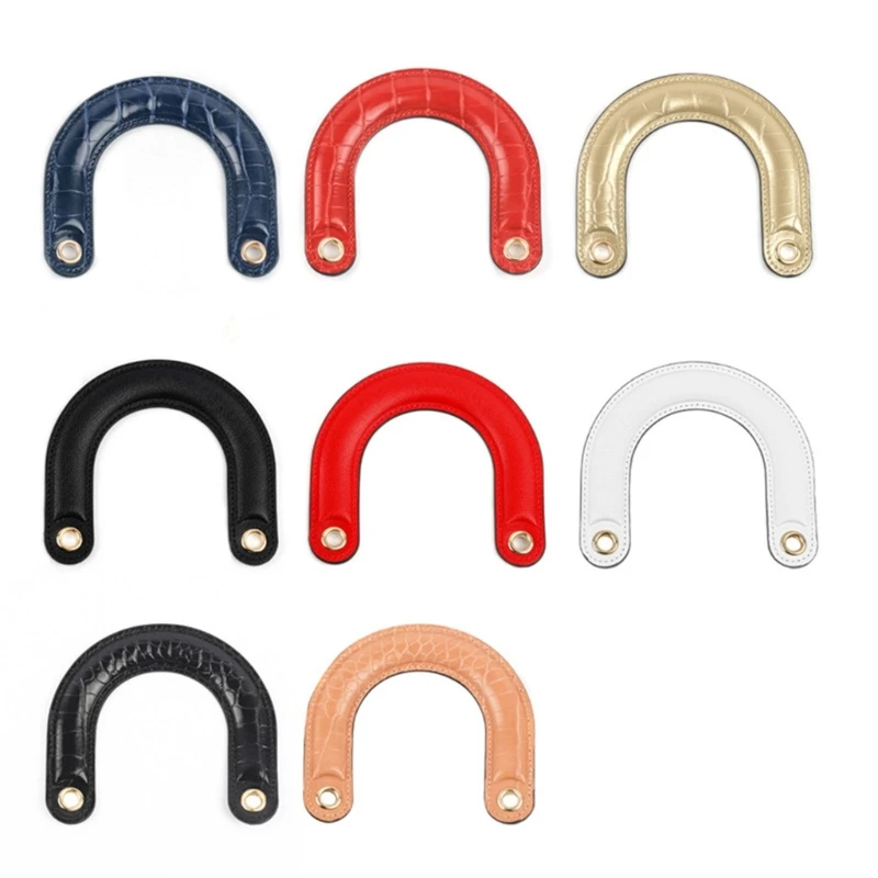 

2Pcs PU Leather Bag Handles Replacement for Handbags Women Shoulder Bag Strap Belt Solid Color DIY Bag Making Accessories