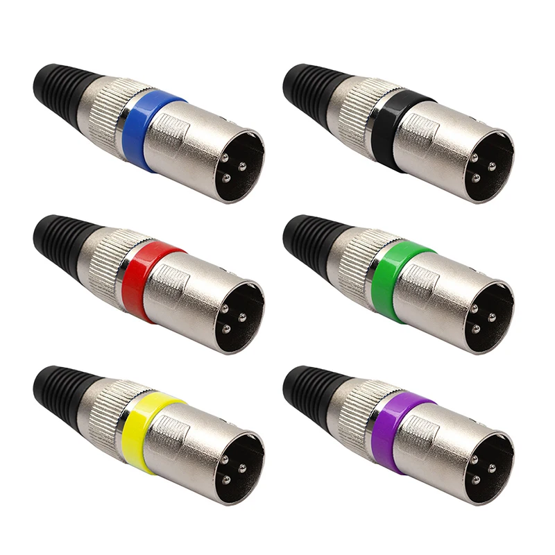 XLR Cannon штекер и гнездо для самостоятельной сборки звуковой цветной круглый