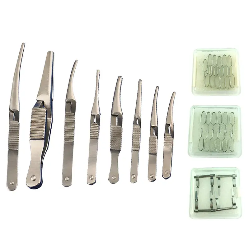 Ophthalmic Surgical Instruments Arterial Vascular Clamping Clipper Blocking Clip Hemostasis Clip Stainless Steel