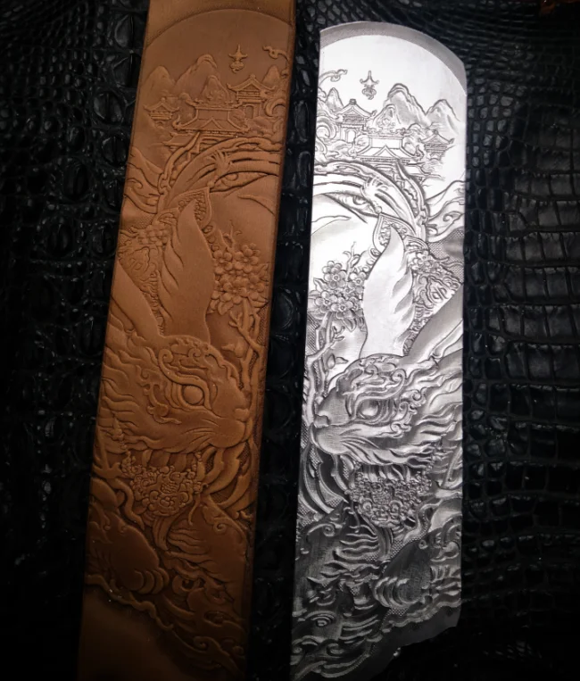 animal embossing mould for leather designer curling belt Leather craft template aluminum alloy embossing mold