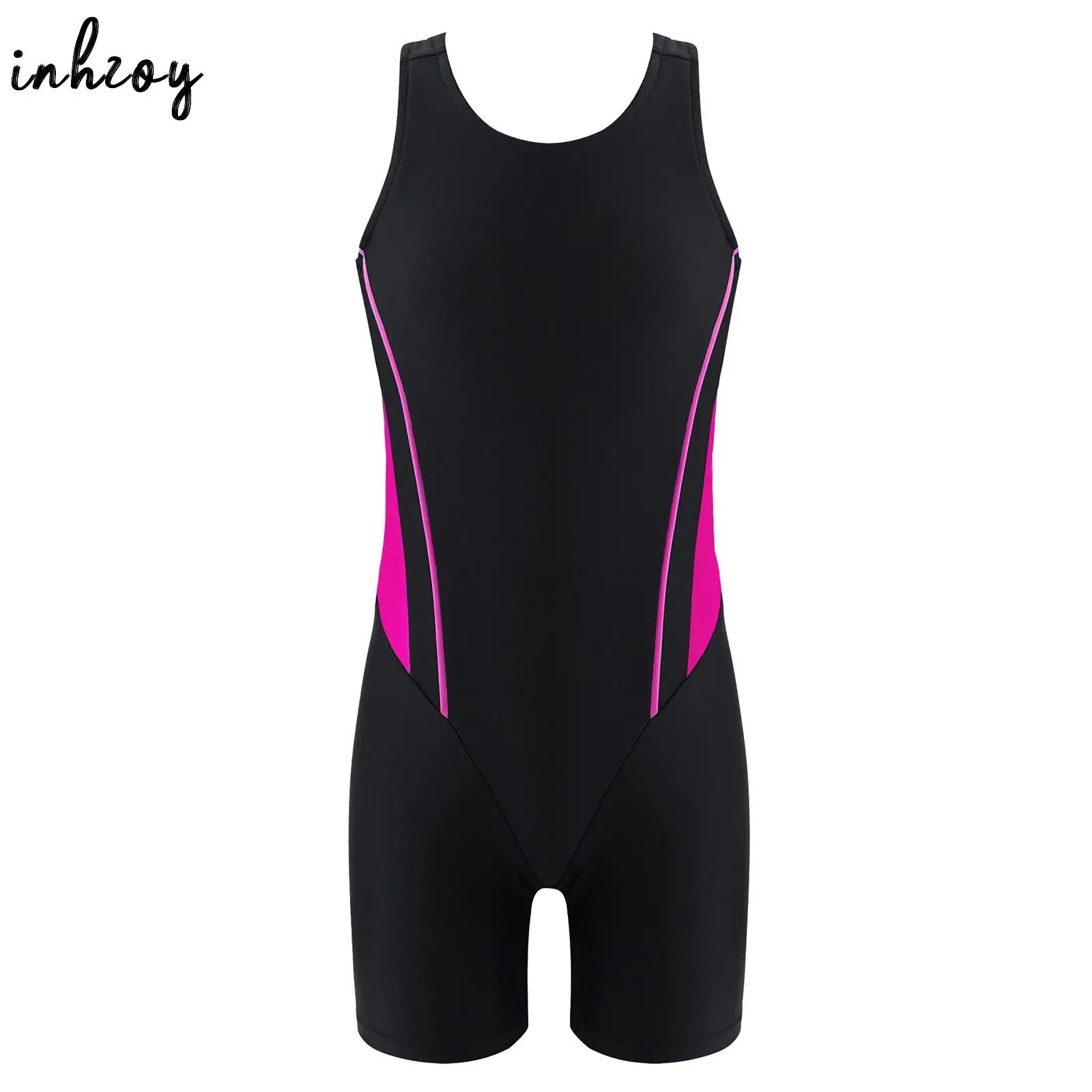 Kids Girls Legsuit Swimsuit Sleeveless One Piece Swimwear Sports Rashguard Shorty Wetsuit Surfing Swimming Jumpsuit Bodysuit one piece swimsuit children swimsuit children swimsuits