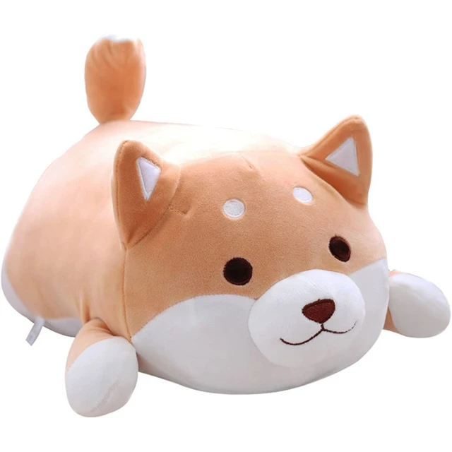 Shiba Inu Dog Plush Pillow, Cute Corgi Akita Stuffed Animals Doll Toy Gifts for Valentine's Gift, Christmas,Sofa Chair