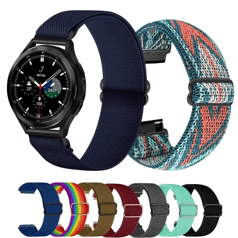 

Ремешок нейлоновый для Samsung Galaxy watch 3 Gear S3 Frontier Huawei watch GT2, регулируемый спортивный браслет для Amazfit GTR