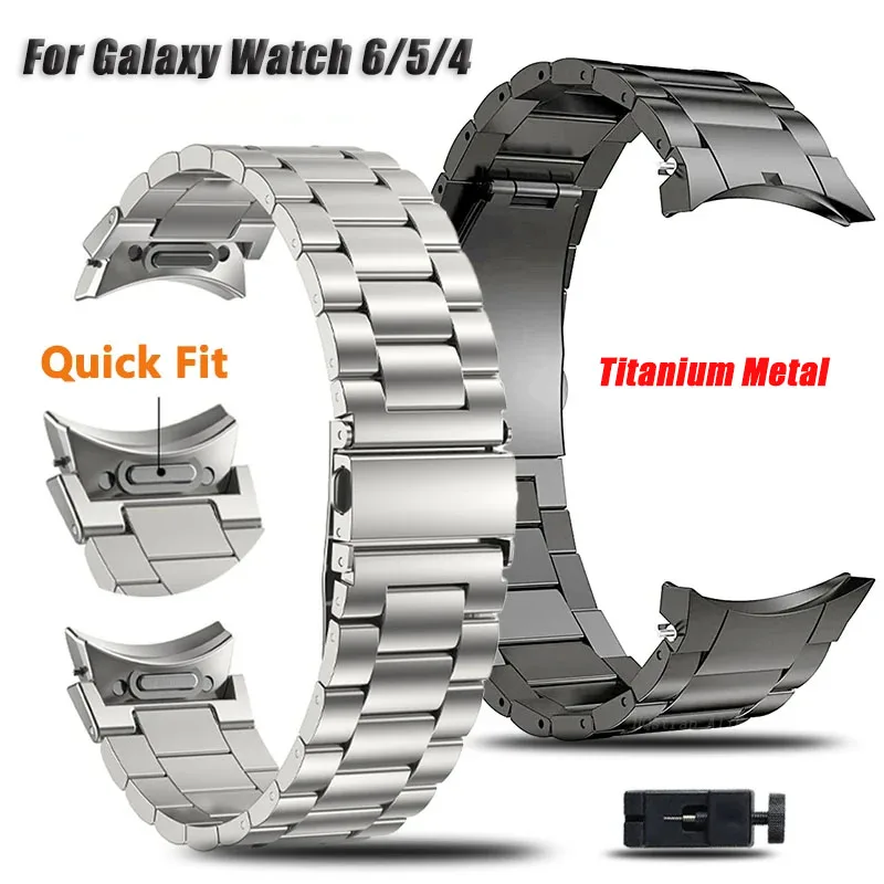 Elegant Titanium Stainless Steel Strap - No Gaps Design Wristband