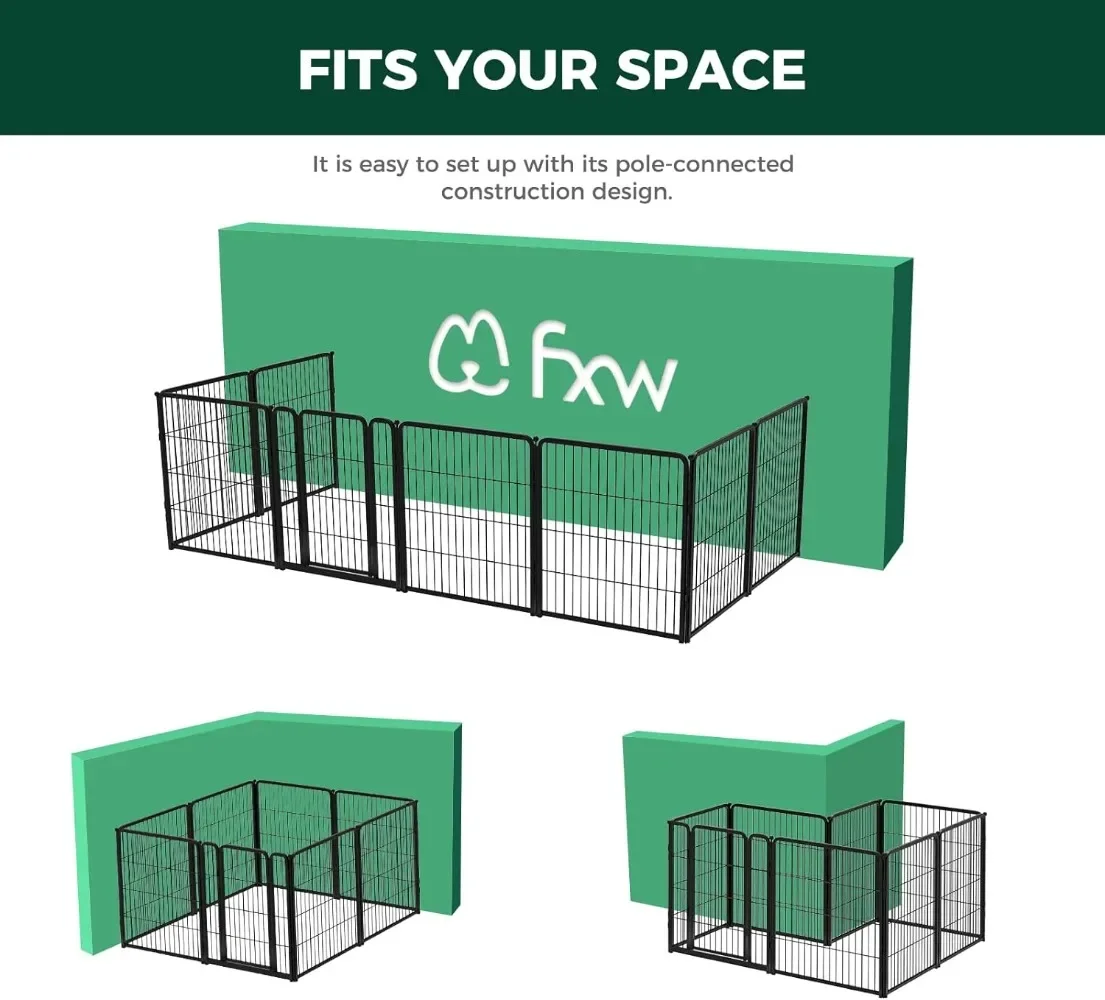 Homeplus Dog Playpen Indoor Use 32" Height Medium Large Dogs Pet Safety