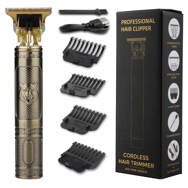 USB Electric Hair Cutting Professional Beard Trimmer Machine Rechargeable New Hair Clipper Man Shaver Trimmer For Men Barber