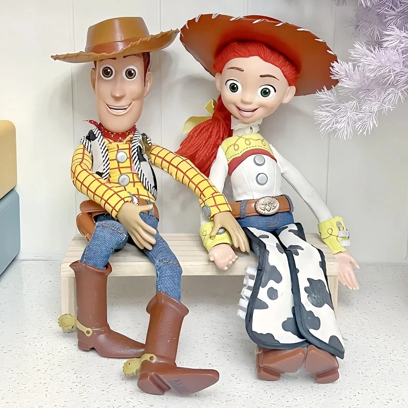 In Stock Pixar Toy Story5 40cm Woody Action Figures English Sound Character Doll Cloth Cowboy Movie Merchandise Collection Gifts - 5