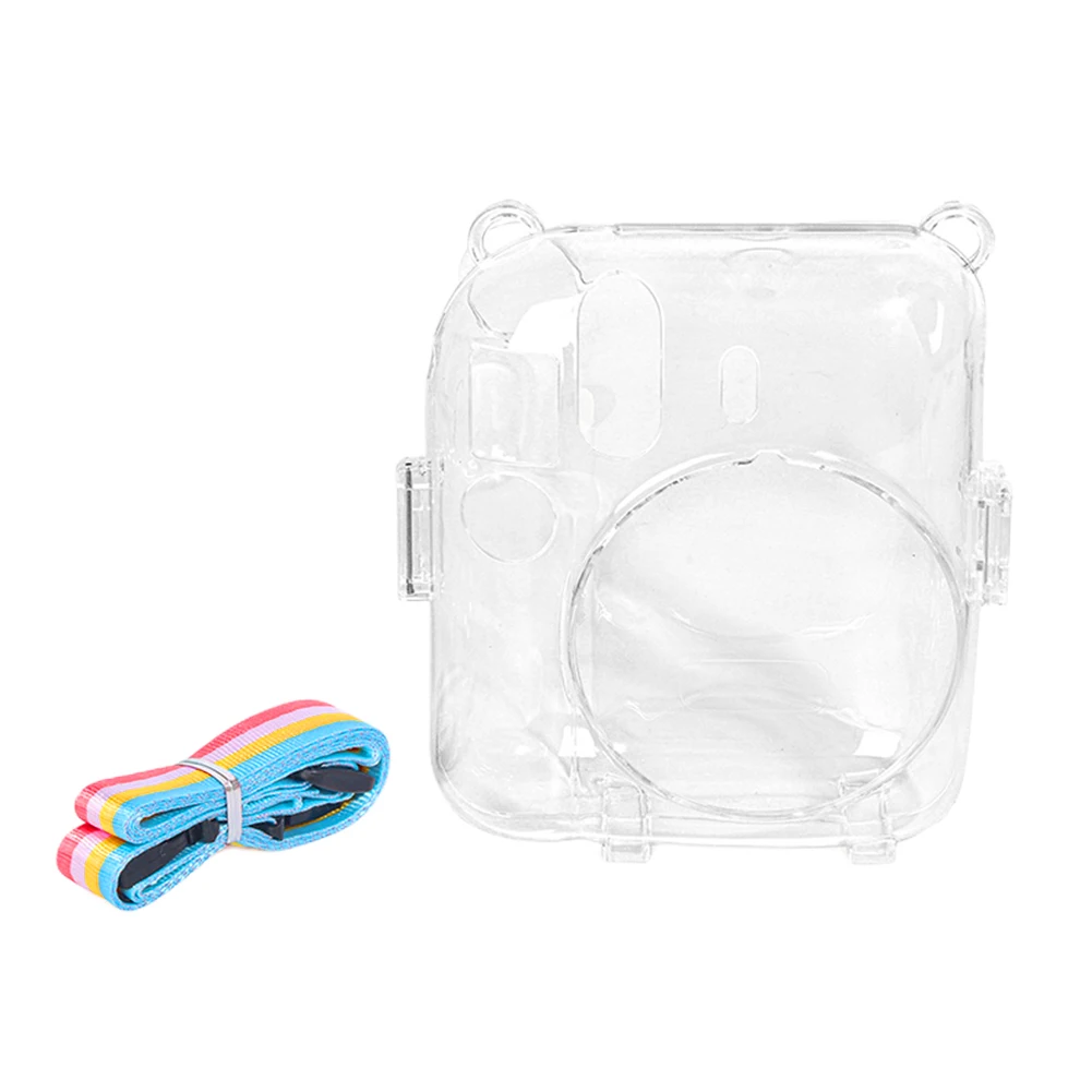 Mini Camera Bag PC Crystal Protective Shell Transparent Protective Sleeve for Fujifilm Instax Mini 12 for Camera Instax Mini12