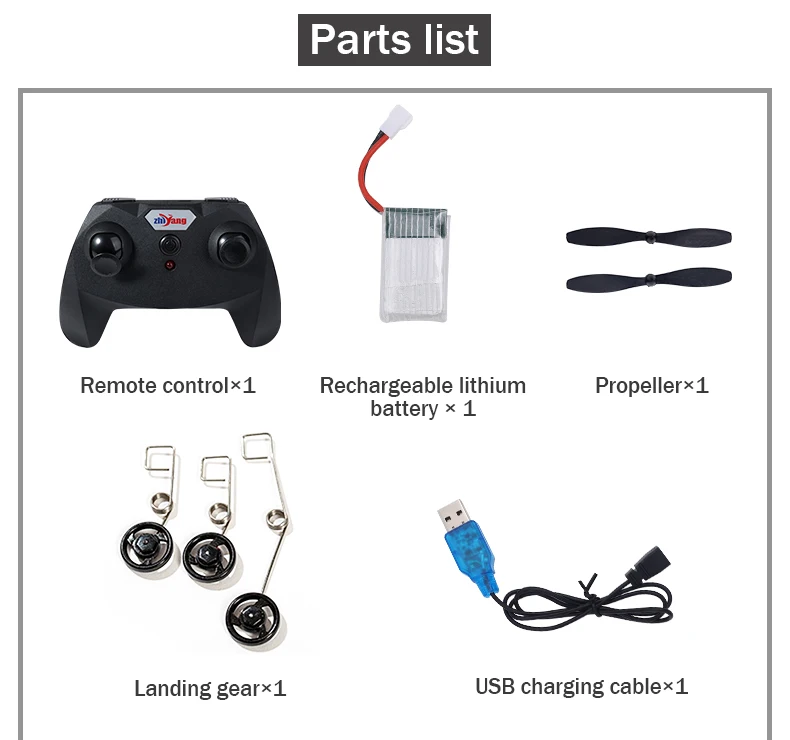 MiG-530 RC Foam Aircraft, Parts list Rechargeable lithium Propellerx1 battery x 1 83 Landing