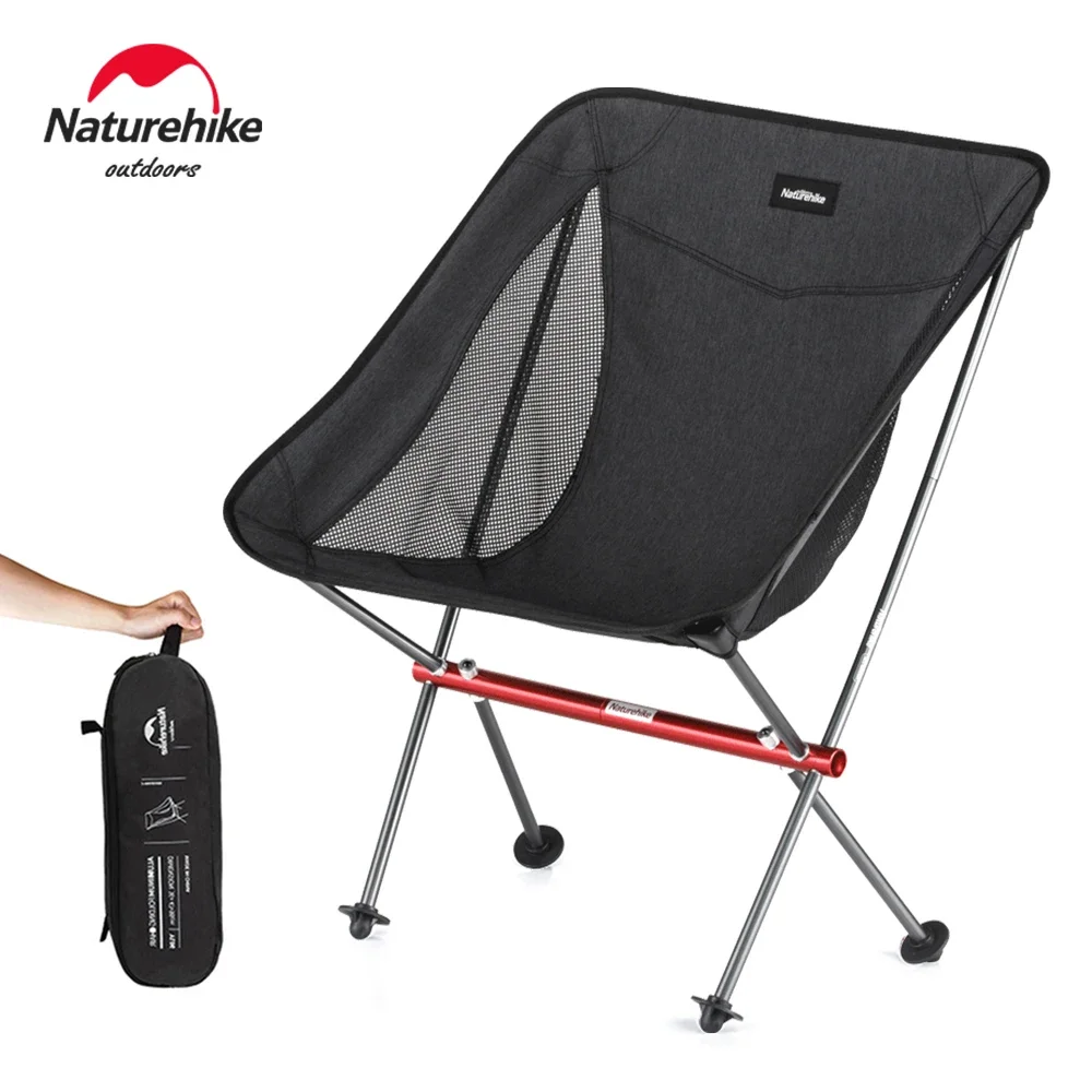 Naturehike Folding Portable Beach Chair Foldable Lighweight Camping Chair Outdoor Backpack Fishing Picnic Seat YL05