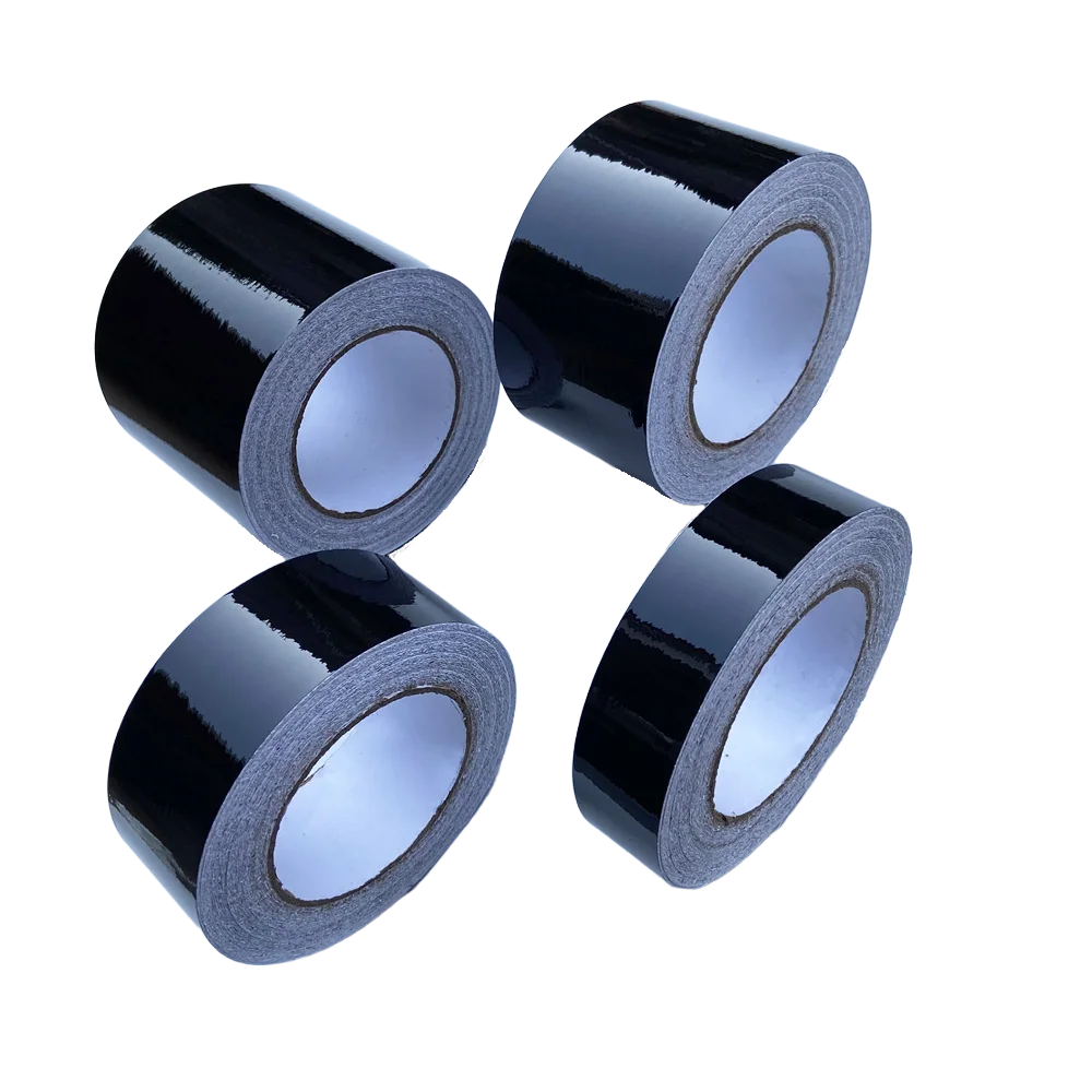 Glossy Black Vinyl Wrap Strip Tape Car Wrap Foil For Window Trim Door