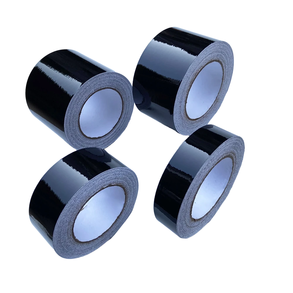 Glossy Black Vinyl Wrap Strip Tape Car Wrap Foil For Window Trim Door