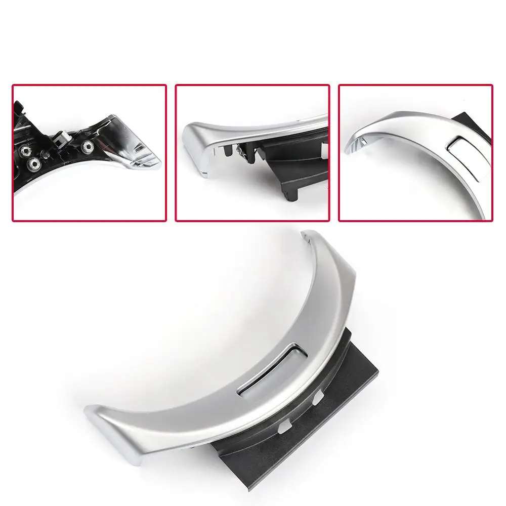 A2056803407 Console armrest cover Switch Silver 120mm Central glove box button For Mercedes Benz C 2015 -