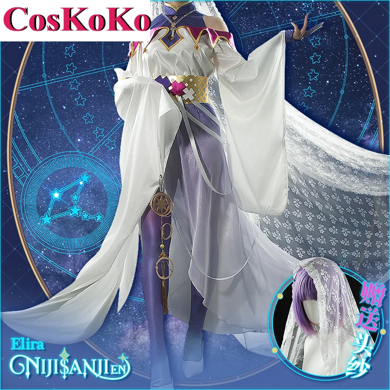 

【Customized】CosKoKo Elira Pendora Cosplay Anime Vtuber NIJISANJI IPSTAR Costume Sweet Dress Halloween Party Role Play Clothing