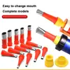 14+6PCS StainlessSteel Caulk Nozzle Applicator Caulking Finishing Finisher Silicone Sealant Sink Tool Bathroom Kitchen Tool 2