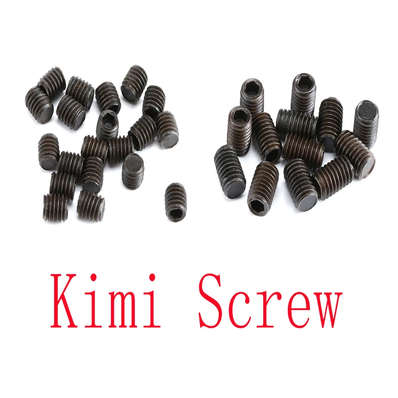 Фото 100 шт. M3 * 3/M5*8 мм, набор винтов Kimi, внутренний шестигранный винт для двигателей радиоуправляемых автомобилей, редуктор двигателя для хобби на ру №1