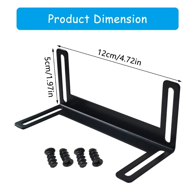 PC 수냉식 라디에이터 지지 브래킷 120mm 팬 방열판 마운트 검정색