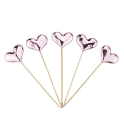 Elegant Crown Star Cake Toppers - Set of 5, Gold & Silver for Celebrations and Weddings (9)