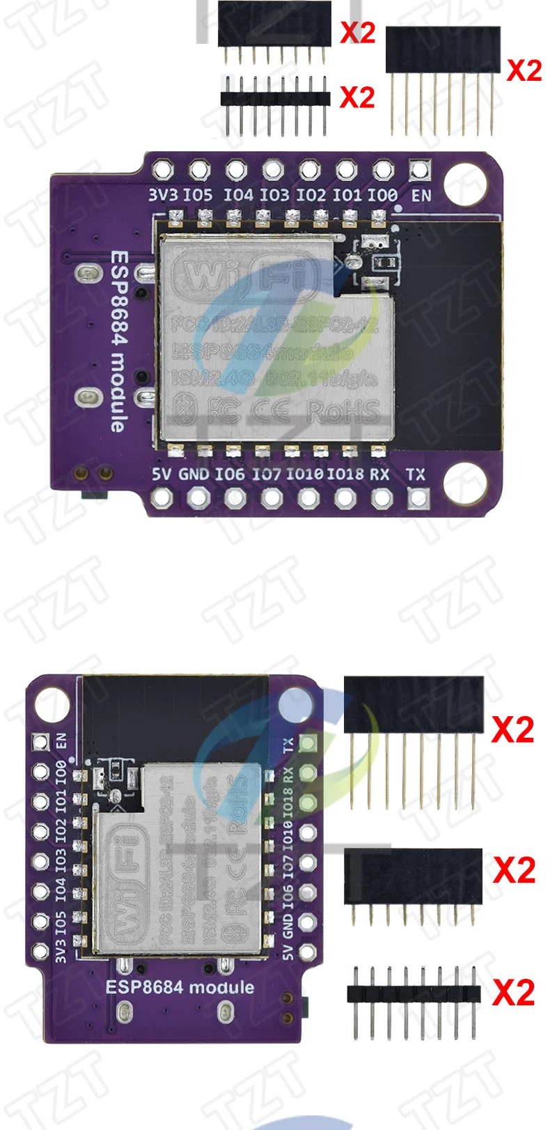 Макетная плата Wemos D1 Mini ESP8266 ESP32-C2 DevKit, серийный модуль ...