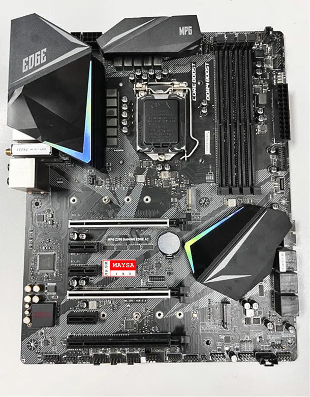 Per Scheda Madre Msi Mpg Z390 Gaming Edge Ac 64Gb Lga 1151 Ddr4 Scheda Madre Micro Atx Testata Al 100% Completamente Funzionante